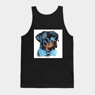 Rottweiler Bow Tank Top